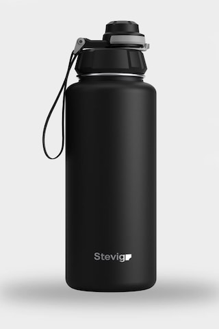 Stevig 1 Hand Leak-proof Sızdırmaz Çelik Termos 1000 Ml Black St-210