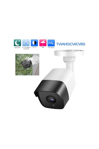 Geeroyoo Dış Mekan Ip66 Su Geçirmez Abs Kasa 20m Ir Gece Görüşü 1080p/4mp/5mp Ahd/tvı/cvı/cvbs 4-1 Güvenlik Kamerası Pal
