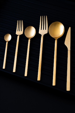 Acar Camila 72 Parça Gold Çatal Kaşık Bıçak Takımı Gold
