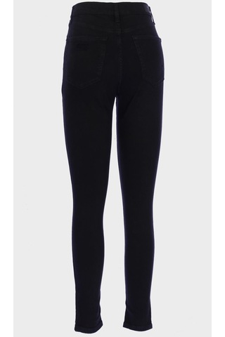 Judy Siyah Yüksek Bel Yıpratma Detaylı Patı Fermuarlı Skinny Fit Jean Pantolon C 4521-192 Siyah