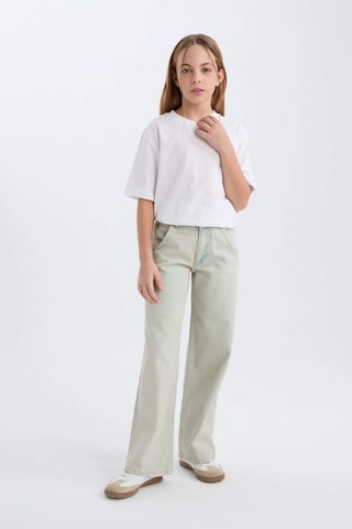 Defacto Wide Leg Geniş Paça Jean Pantolon Kız Çocuk D9128A825SP Mavi