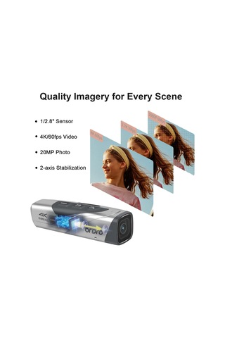 Ordro EP8 Giyilebilir 4K Video Kamera