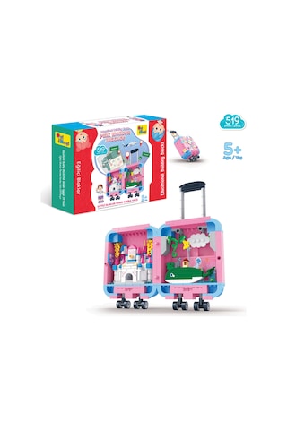 Ogi Mogi Toys Eğitici Bloklar Pembe Valiz 519 Parça Yapı Seti