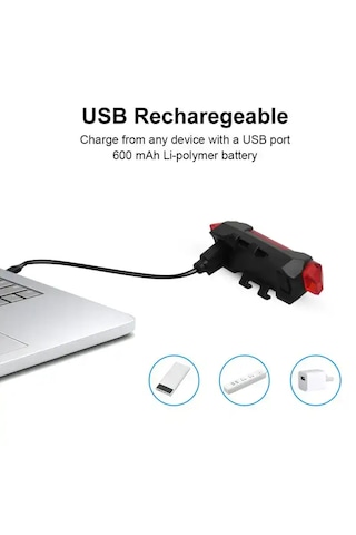 Kırmızı Led Far 4 Fonksiyon