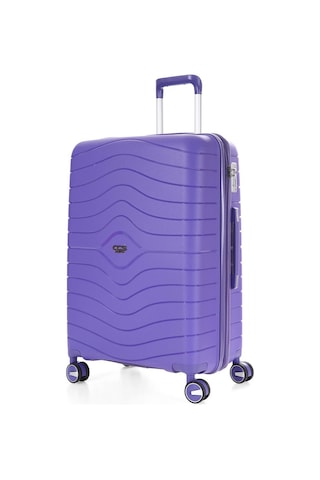 Ççs 5242 Polipropilen Körüklü Orta Boy Valiz-mor Mor