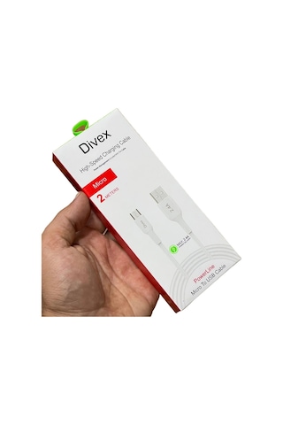 Divex 2.4a Micro Usb Hızlı Şarj Data Kablosu 2 Metre Dc-120