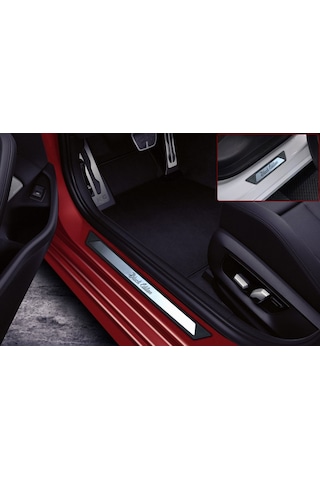 Ford Fiesta 6 Krom Kapı Eşik Koruması Black Edition 2009-2017 4 P