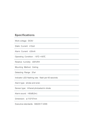 Symbee Akıllı Yangın Alarmı: Duman Algılayıcı, 85db Ses Ve İşık Uyarısı, 1 Yıl Pil Ömrü, Ev Ve Ticari Kullanim