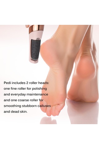 Moveevo 2'si 1 Arada Elektrikli Ayak Parlatıcı Nasır Temizleyiciler Şarj Edilebilir Taşınabilir Elektronik Ayak Törpüsü Pedikür