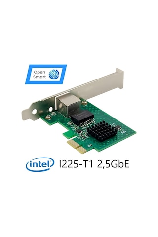 Open Smart 1 Port Intel I225-T1 2,5GbE Ethernet Kart - OPS7265NT