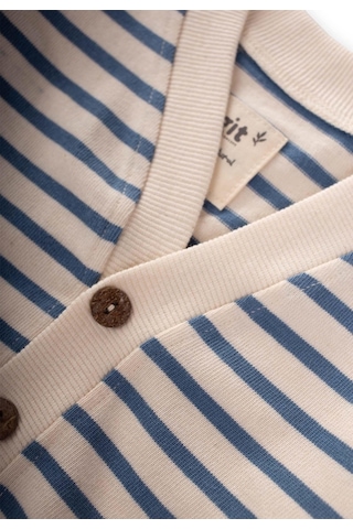 Cigit Çizgili Hırka 2-10 Yaş İndigo Mavi İndigo