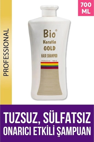 Keratin Gold Bio Tuzsuz Şampuan 700 Ml. Normal
