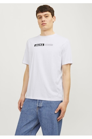Jack & Jones JJECORP LOGO TEE PLAY Erkek Beyaz Tişört