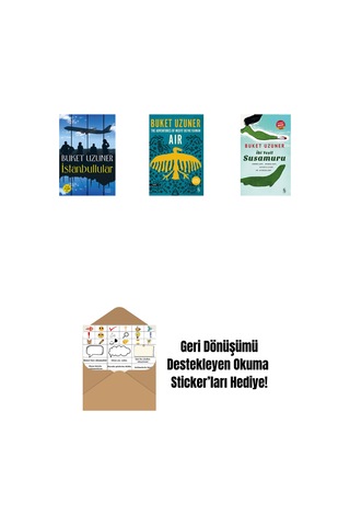 İstanbullular + Air - The Adventures Of Misfit Defne Kaman + İki Yeşil Su Susamuru Midi Boy + Okuma Sticker'ları