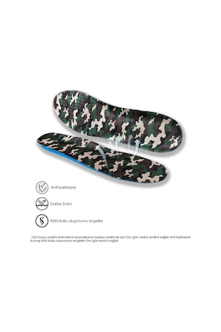 Blue Gel BG184.ML Memory Foam Ortopedik, Asker Botları İç Tabanlık