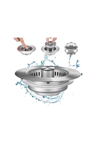 Mutfak Lavabo Tahliye Süzgeç Paslanmaz Çelik Pop Up Lavabo Tıpa Diğer