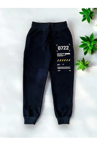 Zekids Erkek Çocuk Run Your City Yazılı Eşofman Alt-14208 Lacivert