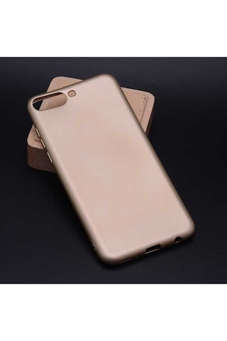 Huawei Y6 2018 Kılıf Zore Premier Silikon Kapak Gold