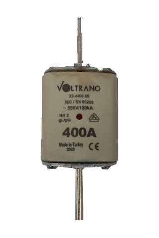 Voltrano Kale Porselen 400a 2 Boy Bıçaklı Sigorta Buşonu Nh 2