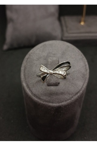 Siyah Kurdele Gümüş Takı Seti - Kolye Ucu, Küpe Ve Yüzük - Şık Ve Zarif Tasarım Gümüş