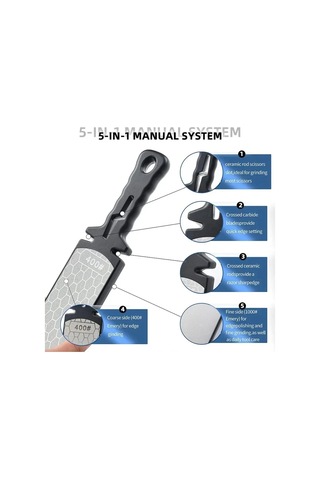 Liangmei 5'i 1 Arada Bıçak Bileyici Elmas Çubuklar 400/1000 Çok