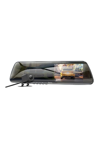 Hoco Dv4 Araç Kamerası 4.5 Lcd Dikiz Aynası Ön & Arka Çift Kamera Full Hd Dvr