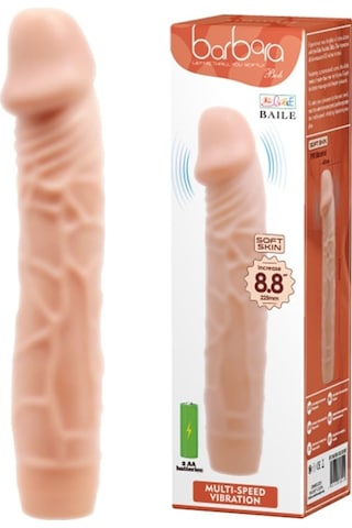 Hızlı Express Baile Güçlü Titreşimli 23Cm Realistik Vibratör Gerçekci Penis Dildo