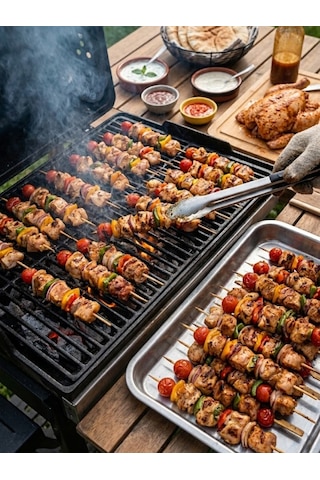 Mucit Home Çöp Şiş Kalın 30 Cm Mangal Keyfi
