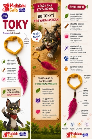 Matatabi Cats Toky Peluş Matatabili Kedi Oyuncağı 12 Cm