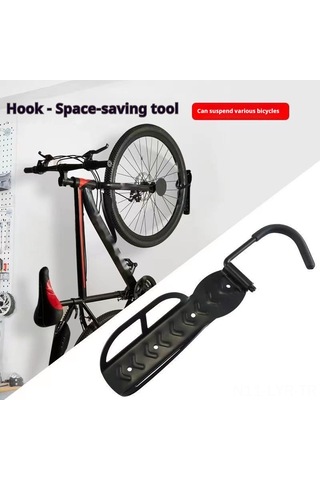 Ranyeek Bisiklet Duvarlı Asma Demiri, 30kg Yük Kapasitesi, Aktif Kanca, Dağ Bisikleti İçin Mekan Tasarrufu, Çelik Malzeme, Kolay Kurulum Çok Renkli