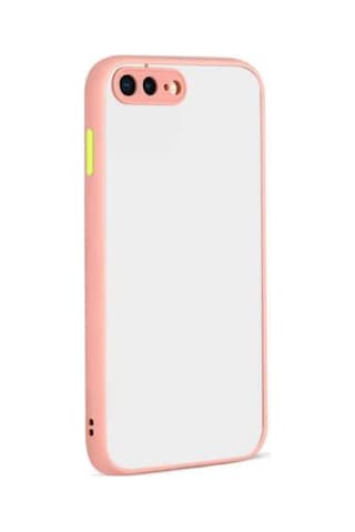 Apple Uyumlu iPhone 8 Plus Kılıf Zore Hux Düğme Ve Kapak Zıt Renk Kılıf