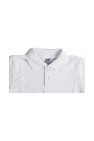 Alm Beyaz Kısa Kol 6-16 Yaş Çocuk Okul Lakos Tişört/t-shirt - 80238-beyaz Renkli