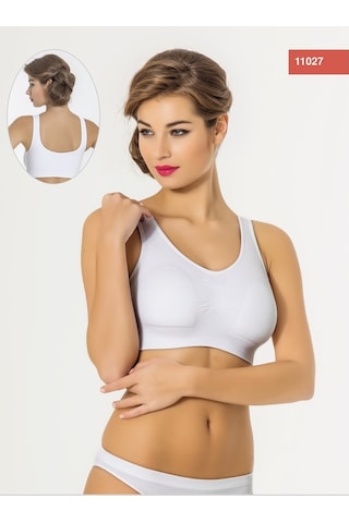 Miss Fit Pedli Büstiyer Dikişsiz Kalın Askılı 11027