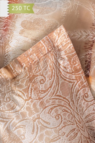 Varol 250 Tc Bambu Karışımlı Pamuk Saten Nevresim Takımı Tek Kişilik - Delmore Çok Renkli