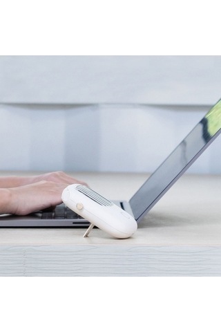 Ebitda Mini Usb Şarjlı El Tipi Fan, Klipsli Soğutma, Ayarlanabilir Hız, Beyaz/yeşil/turuncu