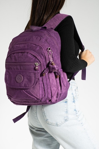 Orta Boy Sırt Çantası Ultra Hafif Çok Cepli Mor Model:571-3j - Mor