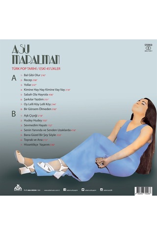 Asu Maralman - Türk Pop Tarihi - Eski 45'likler Plak