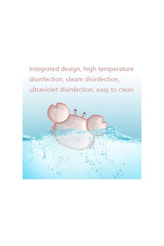 Sones Çocuklar Tek Parça Tam Silikon Masa Karikatür Yengeç Ayırma Plakası Kahverengi