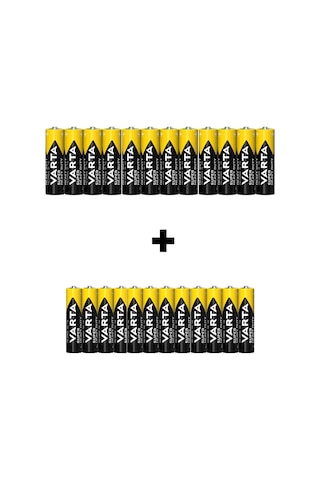 Varta Super Heavy Duty AA Kalem Pil 12'li + Super Heavy Duty AAA İnce Kalem Pil 12'li