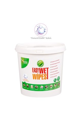 Vebox Easy Wet Wipes Kova Islak Mendil Fantastik Bublle Kokulu Ek