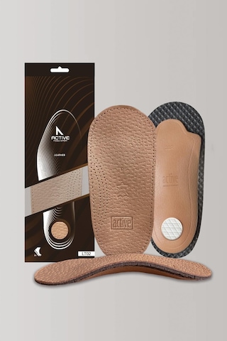 Active Team LT02 - Deri Yarım Ortopedik Ark Destekli 3/4 İç Tabanlık