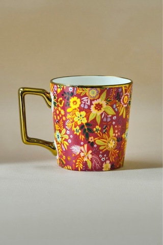 Karaca Flower D Harfli Kupa 350 ml