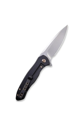We Knife Kitefin Marble Carbon Fiber Presentation Handle With Black Ti Lock Side Handle Polished Bead Blasted Cpm S35vn Blade Çakı Siyah