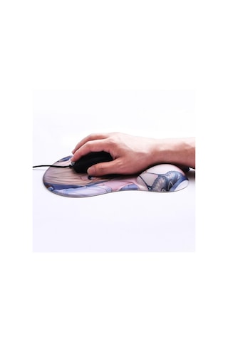 Sevimli Seksi Kız Silikon 3d Mouse Pad Anime Bilek Dinlenme Desteği Opie Ergonomik Kaymaz Yaratıcı Anime Mouse Pad Mavi