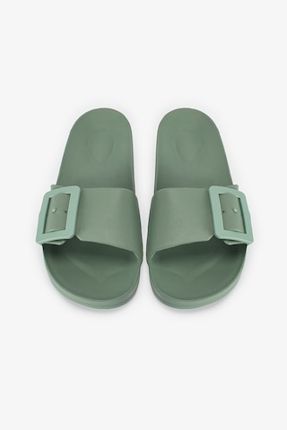 Penti Yeşil Big Buckle Terlik