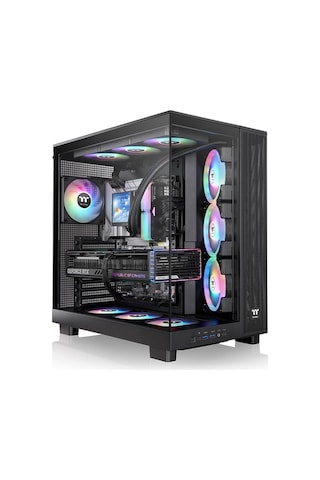 Thermaltake View 380xl Temperli Cam 4x120mm Usb 3.0 Siyah Argb Akak0thr0003