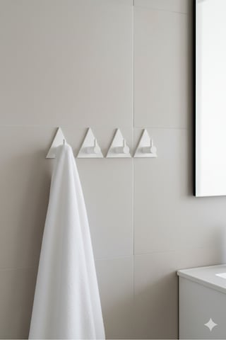 4 Lü Askılık Havlu Askısı, Bornoz Askısı, Kapı Arkası, Duvara Monte, Dayanıklı Malzeme, Sarı 7 Sarı