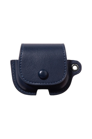 Yingfu Airpods 4 Korumalı Deri Kılıf, Darbeye Dayanıklı Sırt Çantası Tasarımı, Mavi