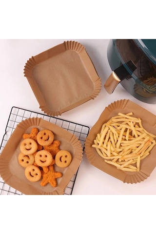 River World 50 Adetlik Fritöz Air Fryer Büyük Boy Pişirme Kağıdı