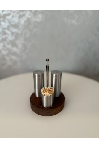 Tuzluk Seti Yuvarlak 304 Kalite Paslanmaz Çelik Çelik